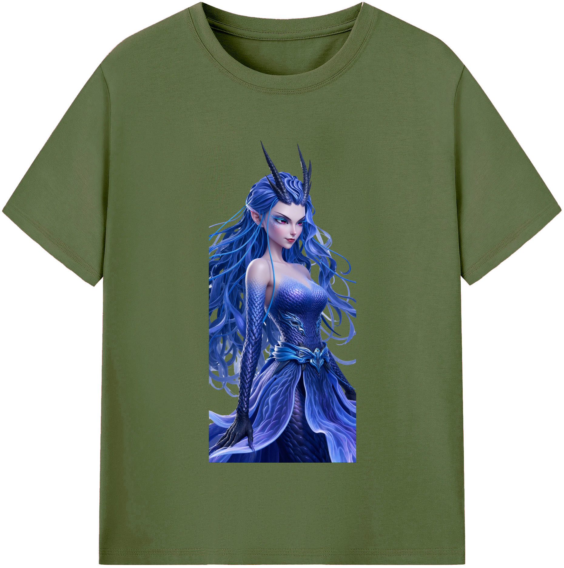 （画像用） Ne Zha 2 ナタ 魔童の大暴れ 綿100％半袖Tシャツ（フロントプリント）